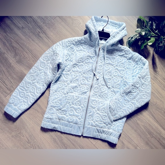 FULL TILT Quilted Yin Yang Womens Oversized Zip-Up Hoodie. Size small NWOT! - Picture 6 of 12